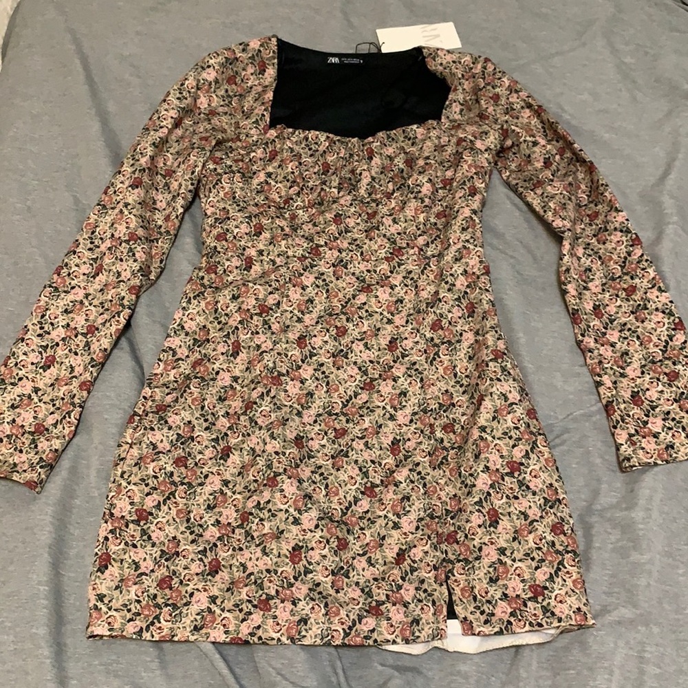 Zara floral dress